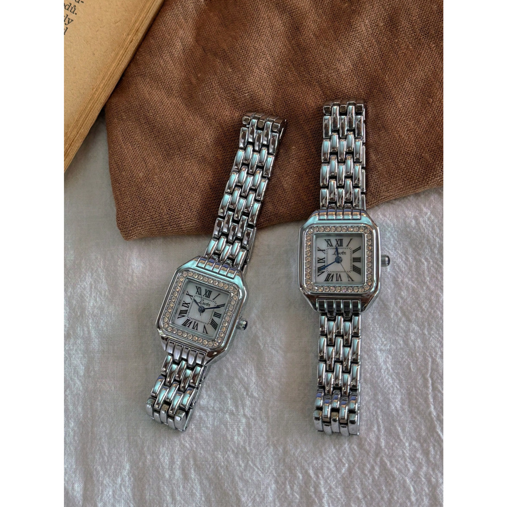 Silver Vintage Style Women’s Square Watch - Picture 3 of 7